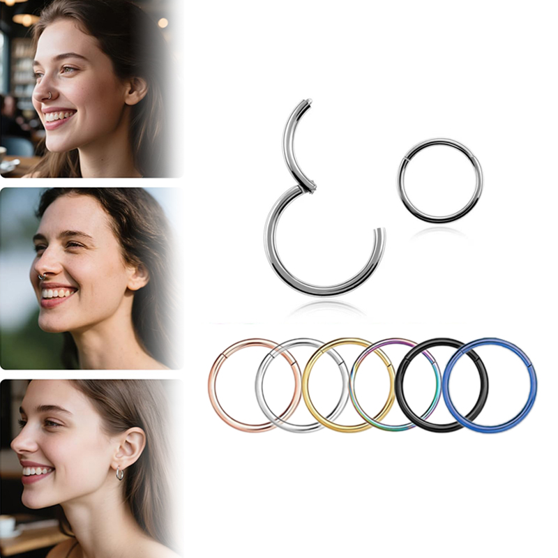 Body Jewelry Hoops - حلقات أنف وفواصل أنفية من الفولاذ