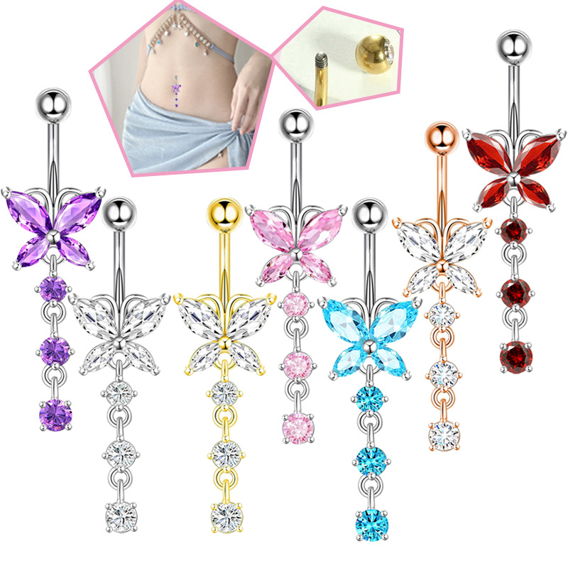 Body Jewelry Hoops - حلقة سرة البطن من الفولاذ المقاوم