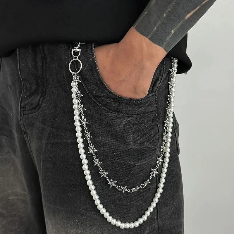 Body Jewelry Goth - سلاركون سلسلة معدنية عتيقة بنمط بانك