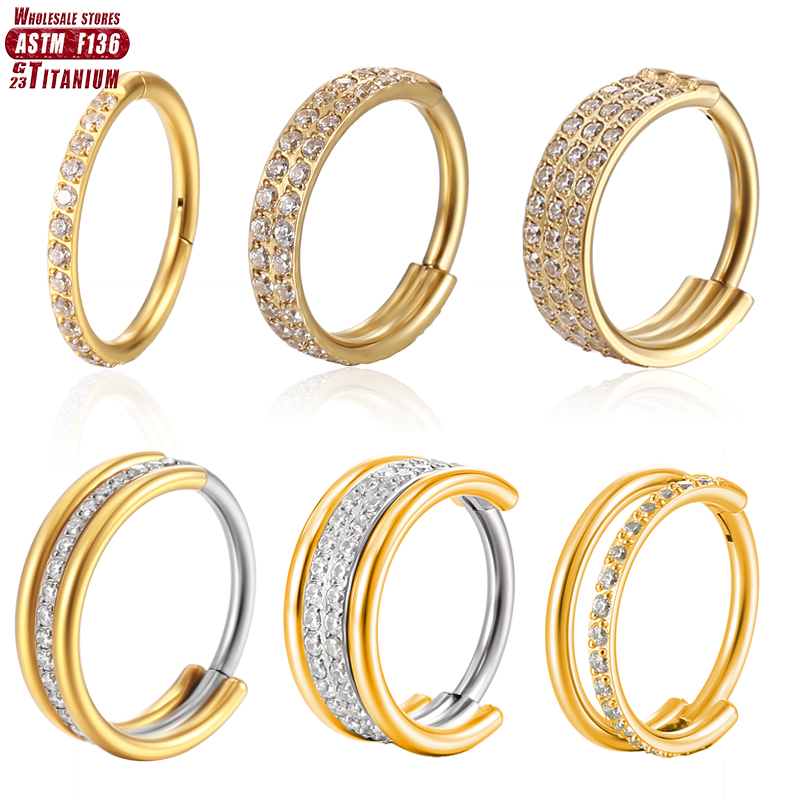 Septum Clicker Ring - F136 التيتانيوم الأنف الدائري زرع الصف