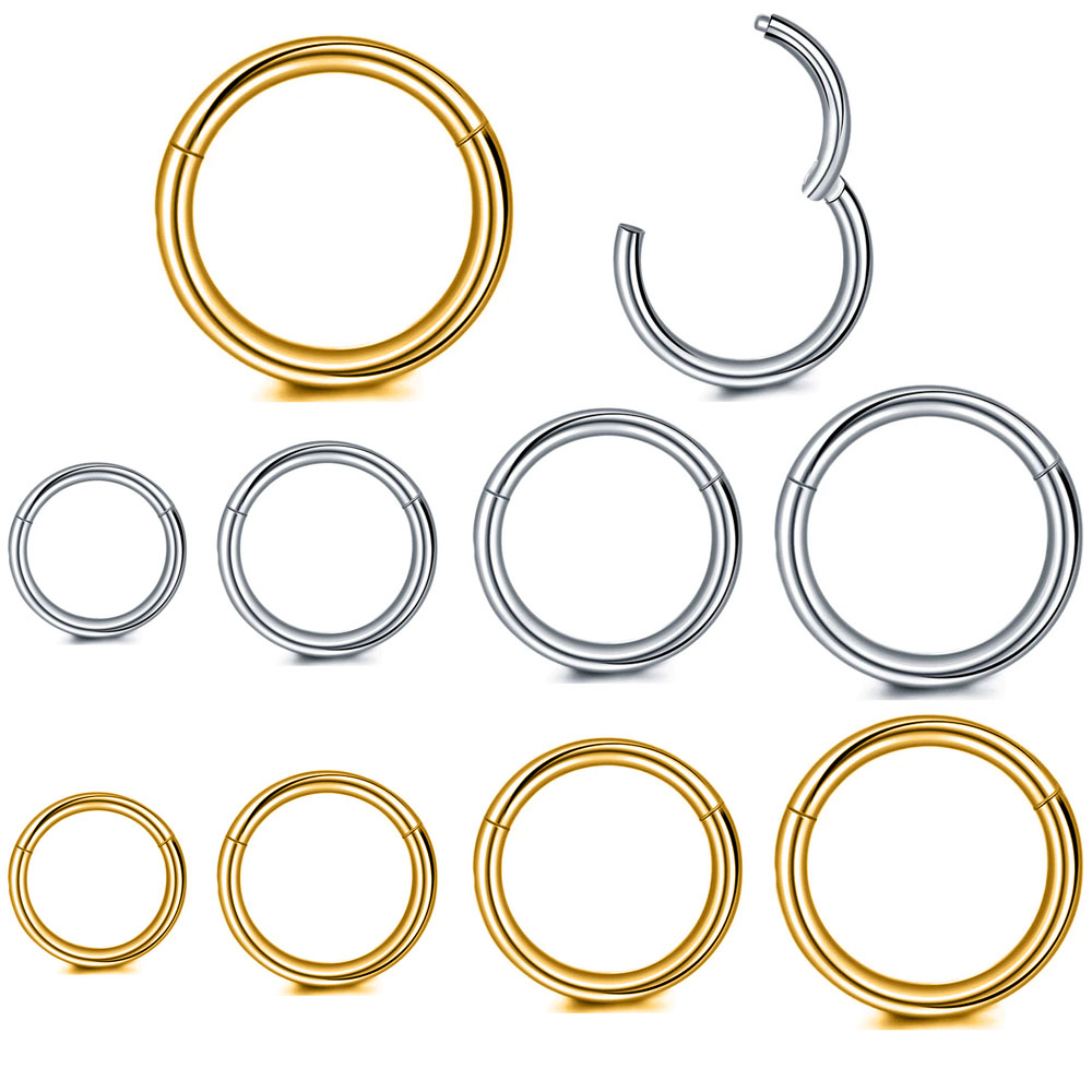 Septum Clicker Ring - 316L الجراحية الصلب الفرس الجزء الأنف