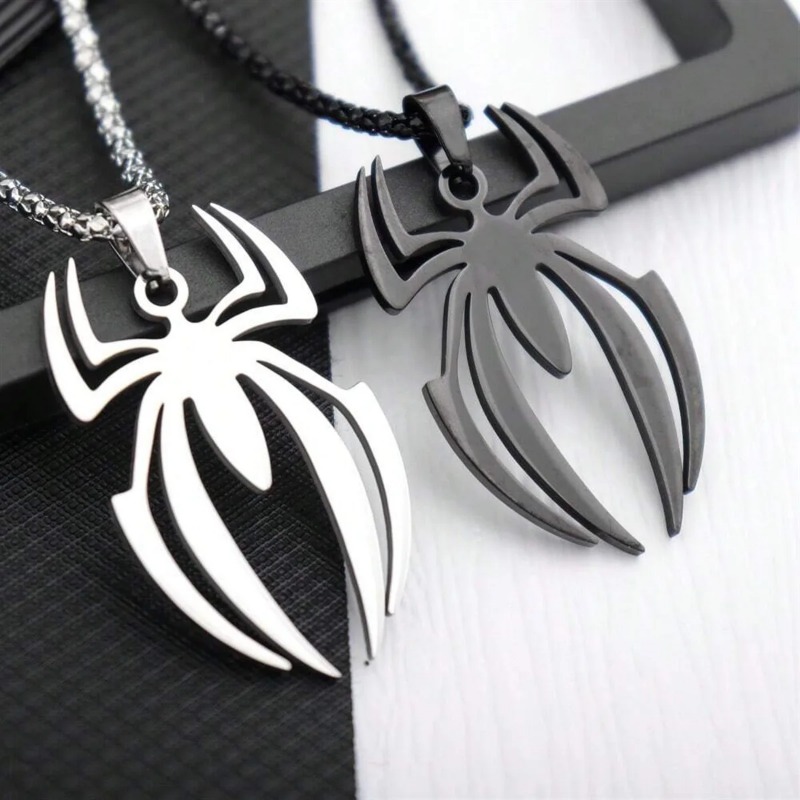 Body Jewelry Goth - قلادة على شكل عنكبوت قوطي من