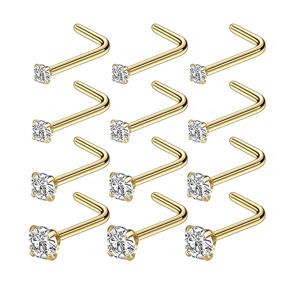 Body Jewelry Hoops - 12 قطعة مجموعة كاملة 316L هيبوالرجينيك