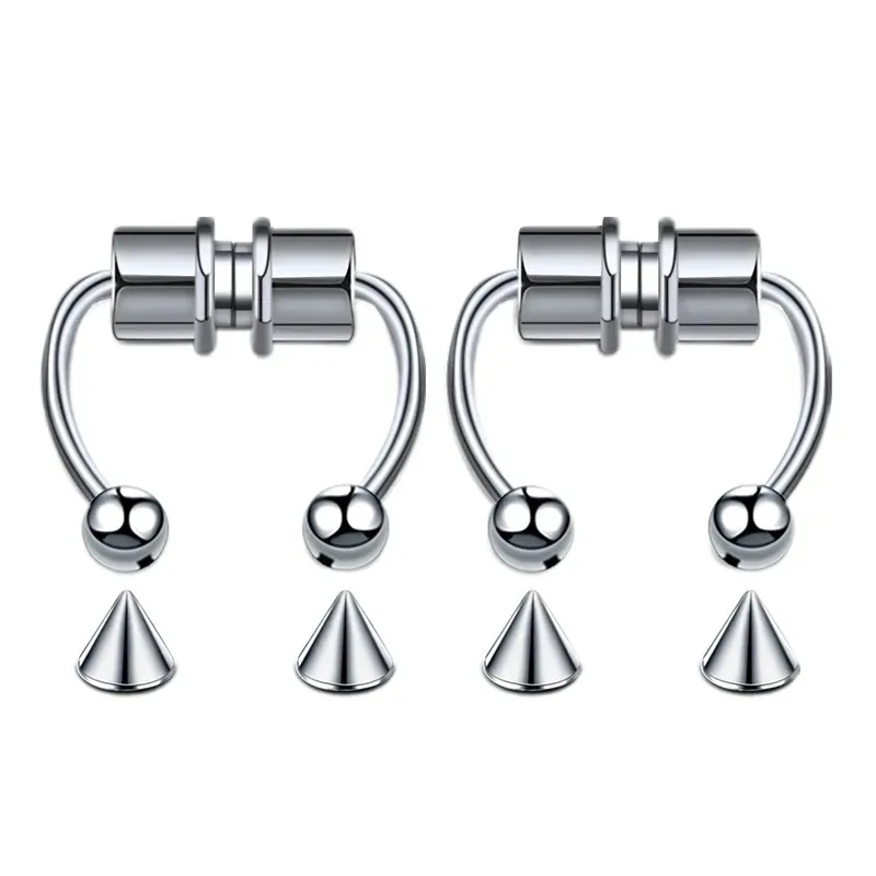 1/2/3 قطع من حلقات الأنف المغن - مراجعة Body Jewelry Hoops وسعره