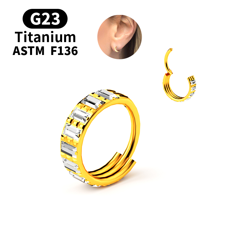 حلقة أنف مفصلية من التيتانيوم  - مراجعة Septum Clicker Ring وسعره