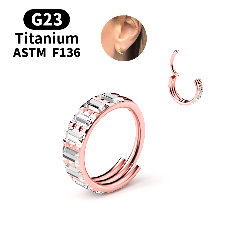 حلقة أنف مفصلية من التيتانيوم  - مراجعة Septum Clicker Ring وسعره