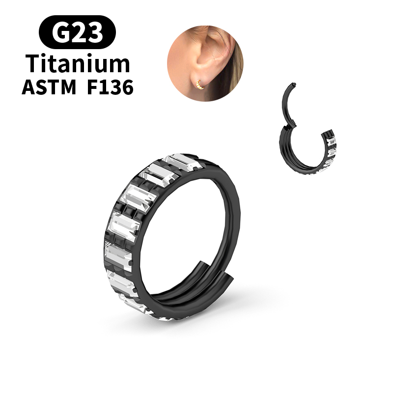 حلقة أنف مفصلية من التيتانيوم  - مراجعة Septum Clicker Ring وسعره