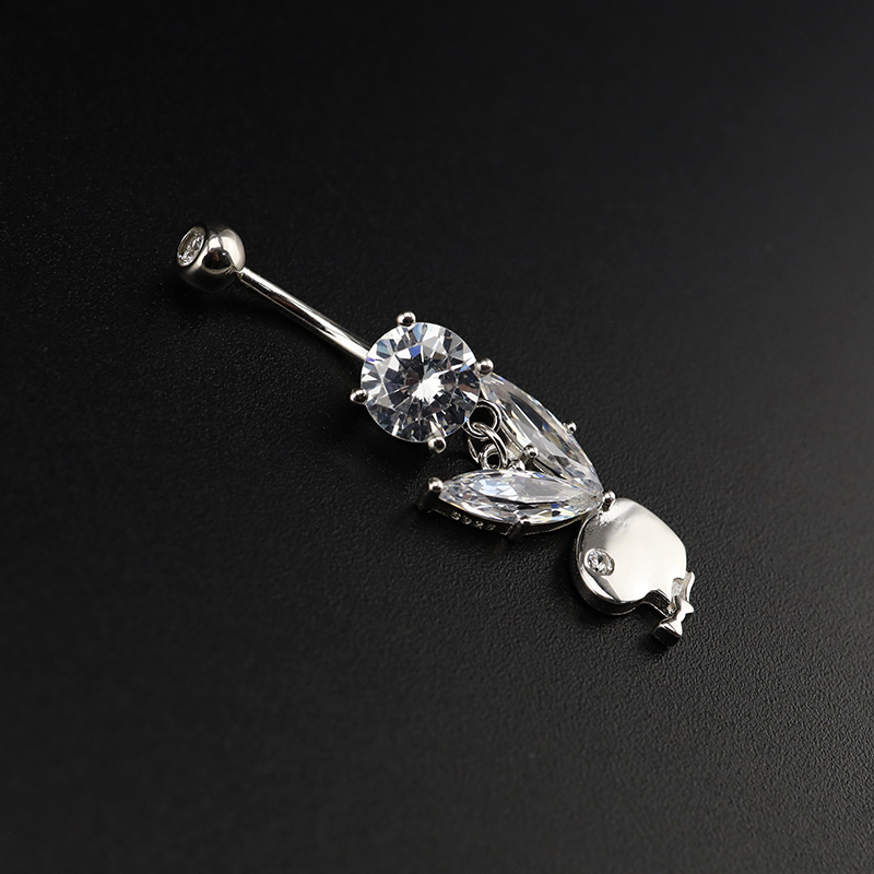 هيبوالرجينيك 925 فضة أرنب السر - مراجعة Body Jewelry Goth وسعره
