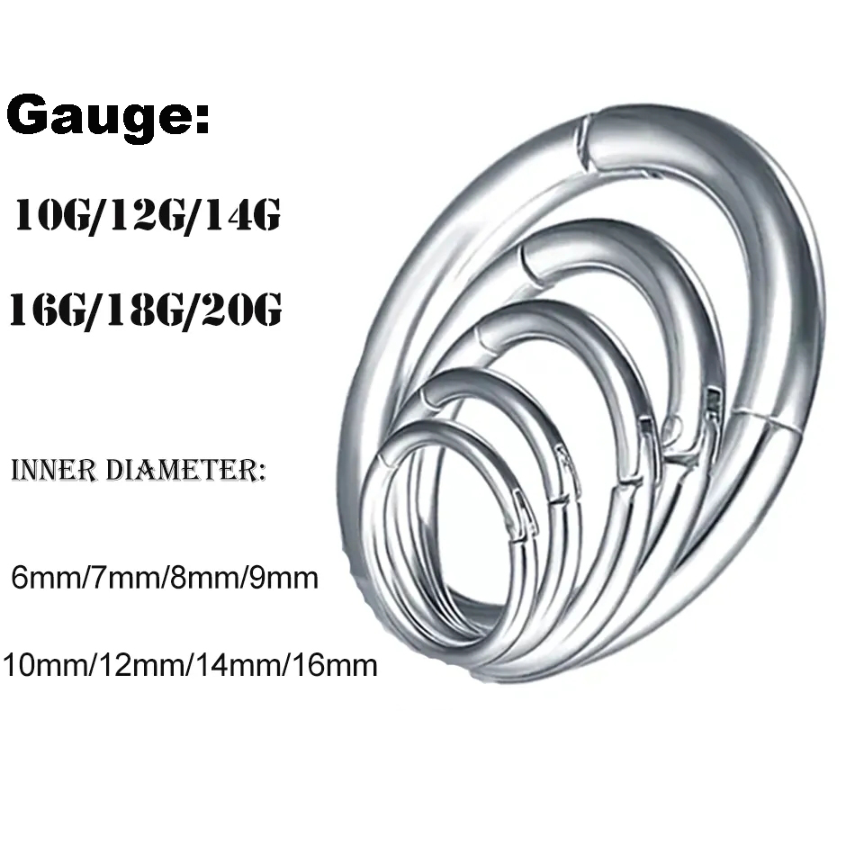 1 قطعة G23 التيتانيوم متمحور ا - مراجعة Septum Clicker Ring وسعره