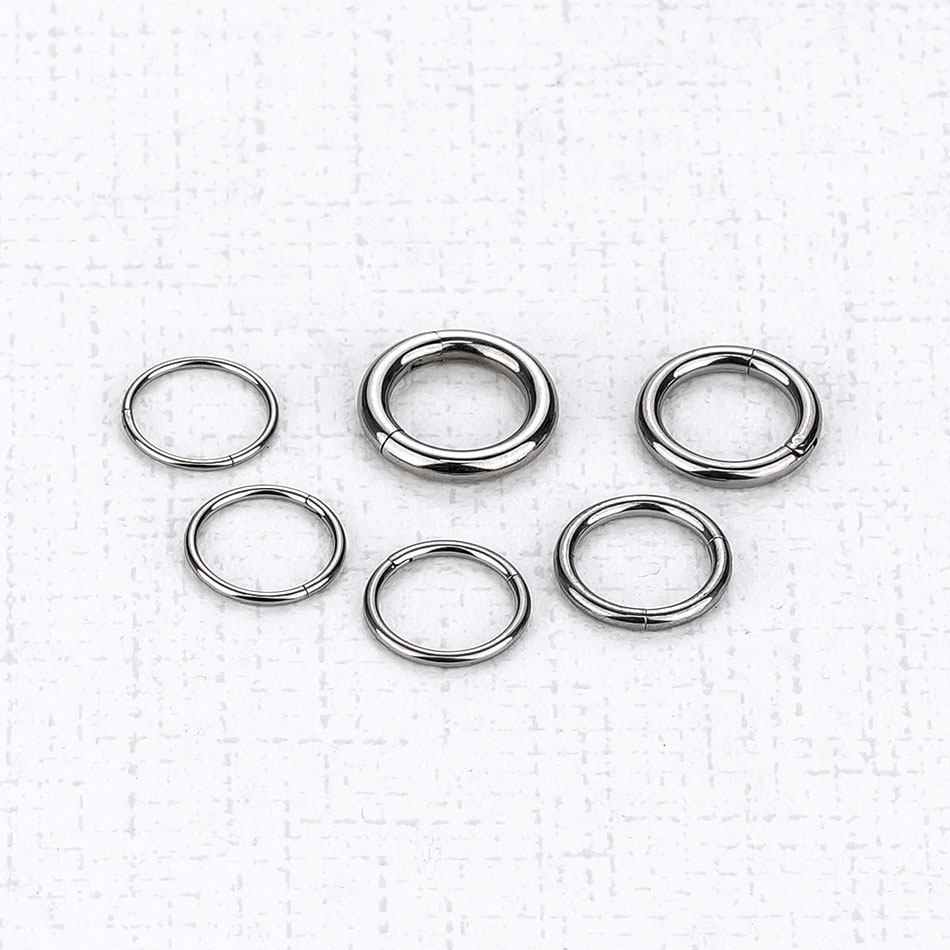 1 قطعة G23 التيتانيوم متمحور ا - مراجعة Septum Clicker Ring وسعره