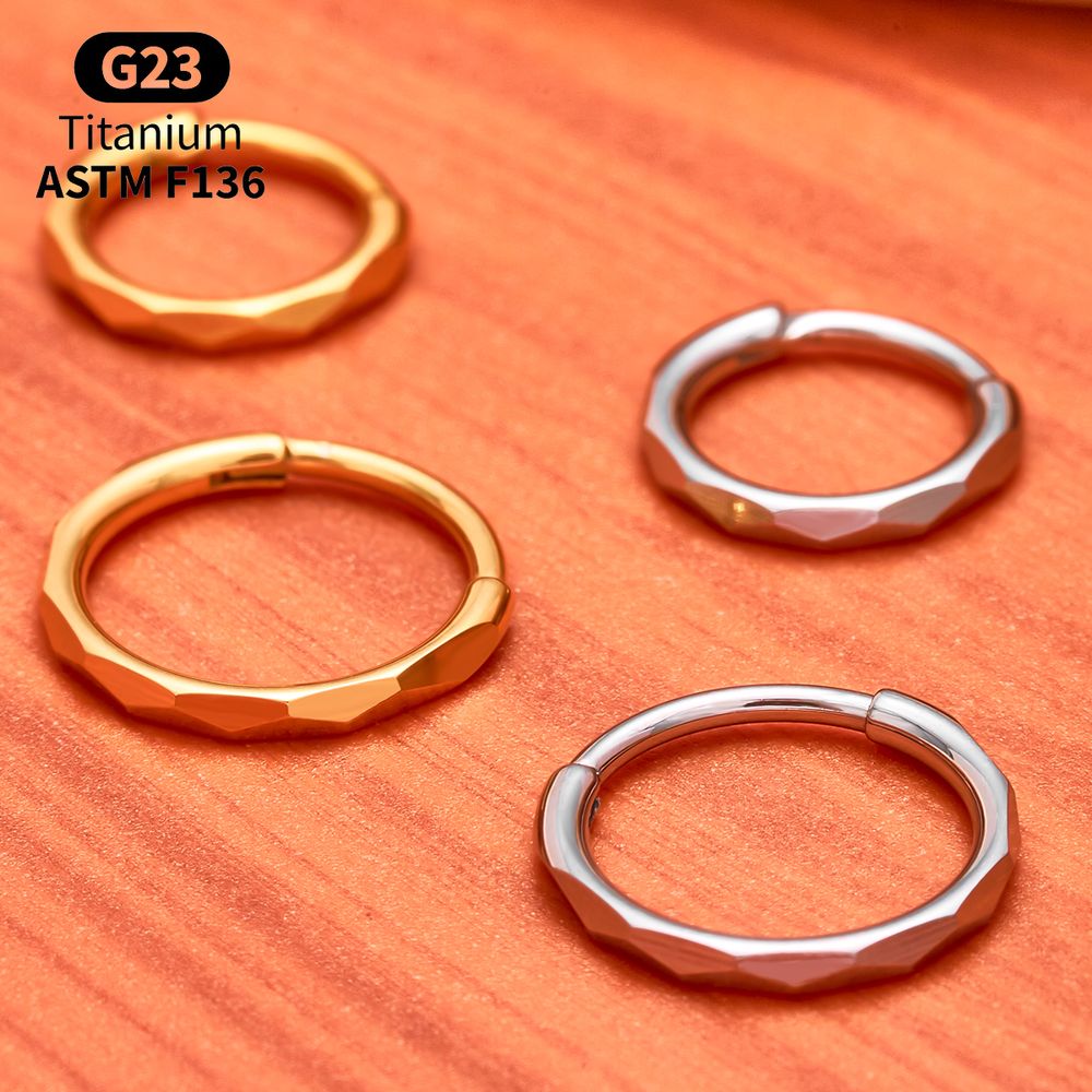 حلقة مفصلية من التيتانيوم G23  - مراجعة Septum Clicker Ring وسعره