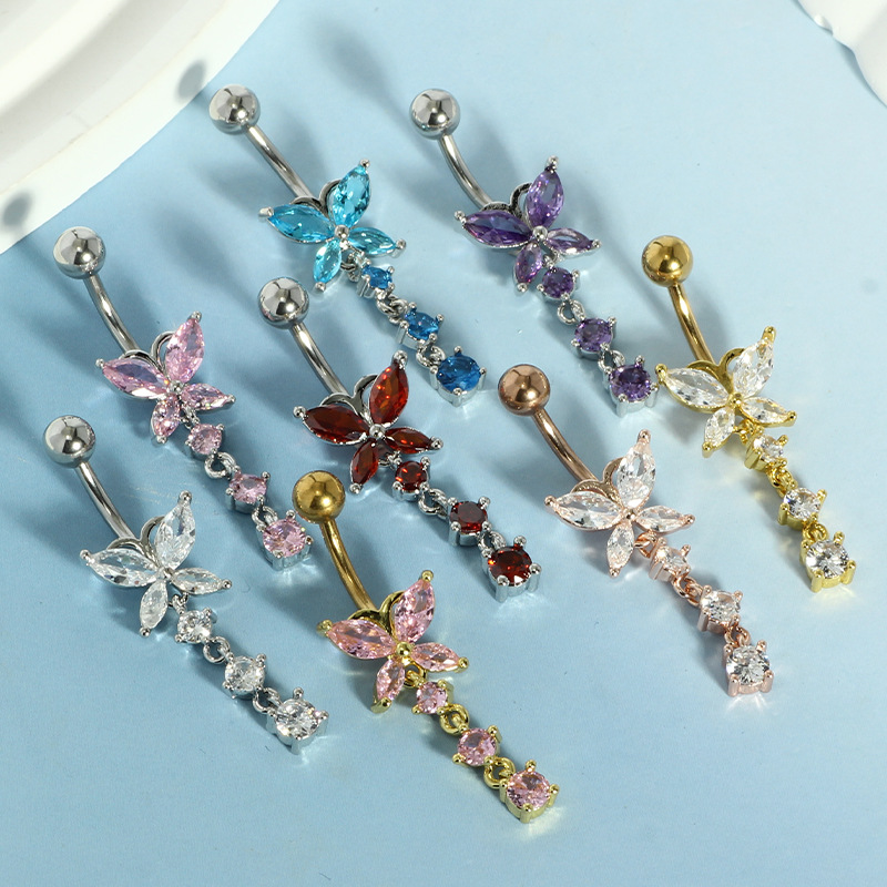 حلقة سرة البطن من الفولاذ المق - مراجعة Body Jewelry Hoops وسعره