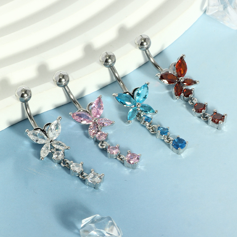 حلقة سرة البطن من الفولاذ المق - مراجعة Body Jewelry Hoops وسعره