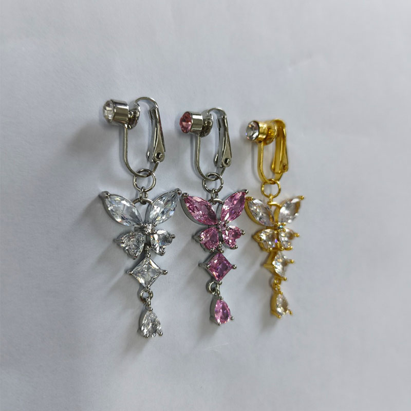 حلقة بطن مزيفة بتصميم فراشة مر - مراجعة Body Jewelry Hoops وسعره