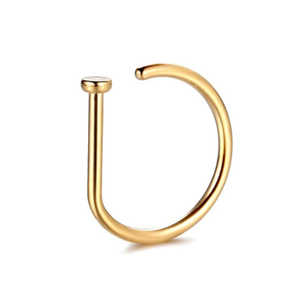 1 قطعة امرأة رجل وهمية الأنف خ - مراجعة Body Jewelry Hoops وسعره