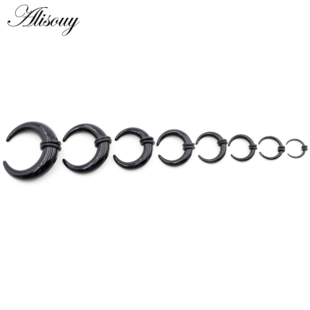 2 قطعة الاكريليك C Sahpe الجام - مراجعة Septum Clicker Ring وسعره