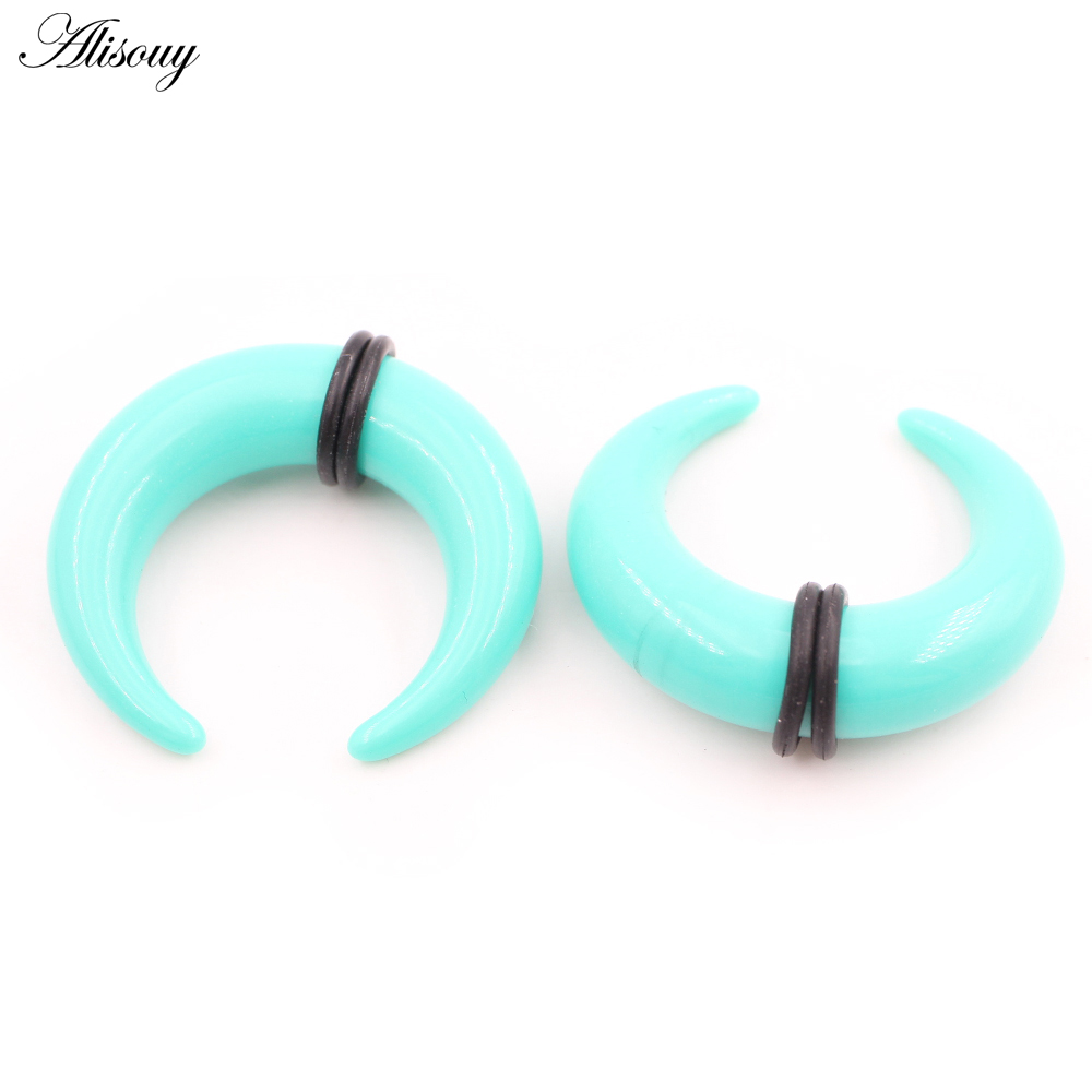 2 قطعة الاكريليك C Sahpe الجام - مراجعة Septum Clicker Ring وسعره