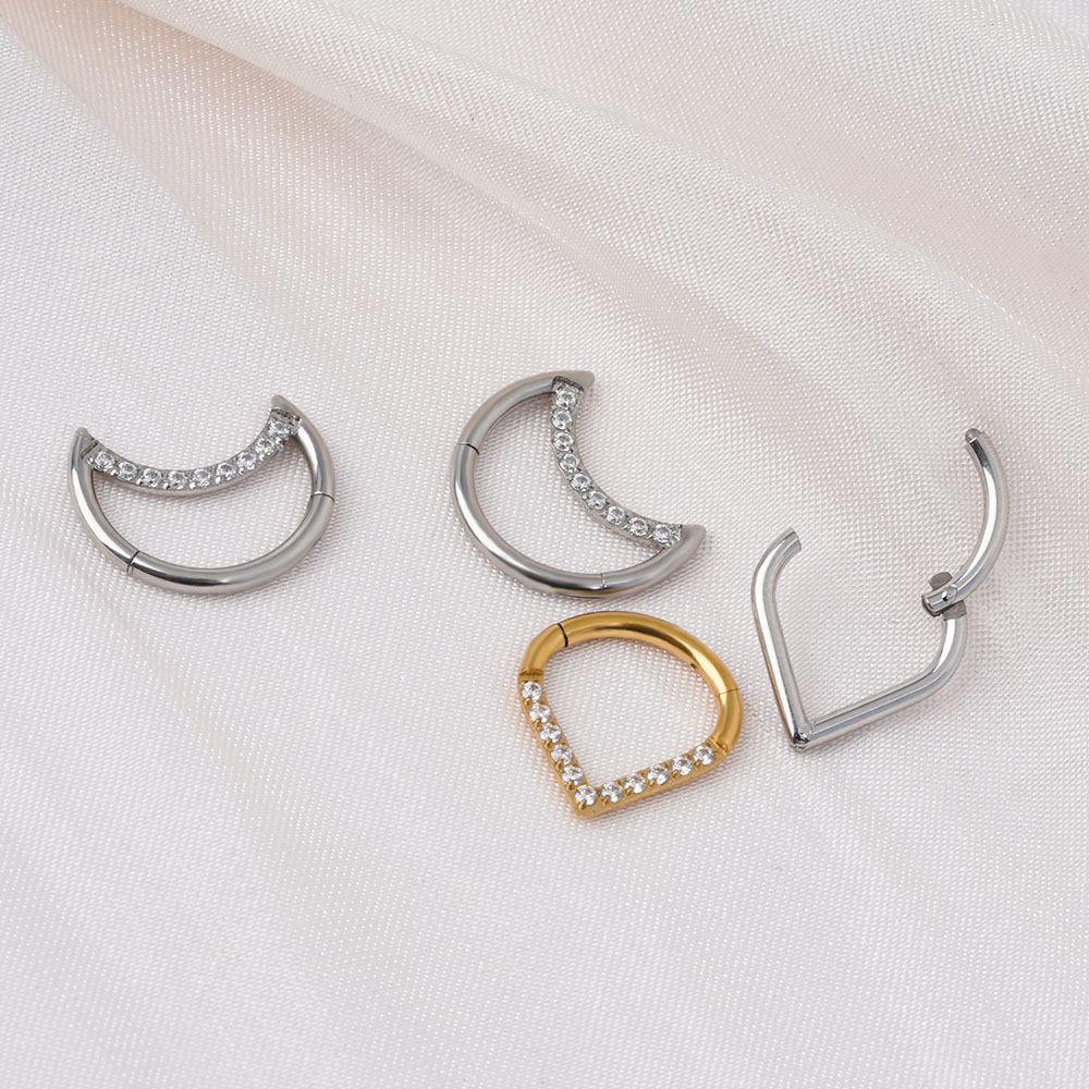 F136 التيتانيوم متمحور المسيل  - مراجعة Septum Clicker Ring وسعره