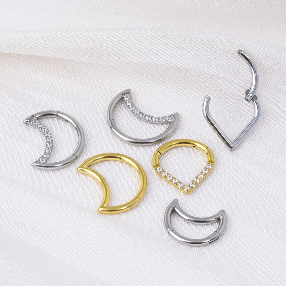 F136 التيتانيوم متمحور المسيل  - مراجعة Septum Clicker Ring وسعره