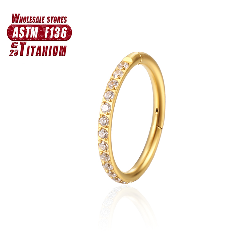 F136 التيتانيوم الأنف الدائري  - مراجعة Septum Clicker Ring وسعره