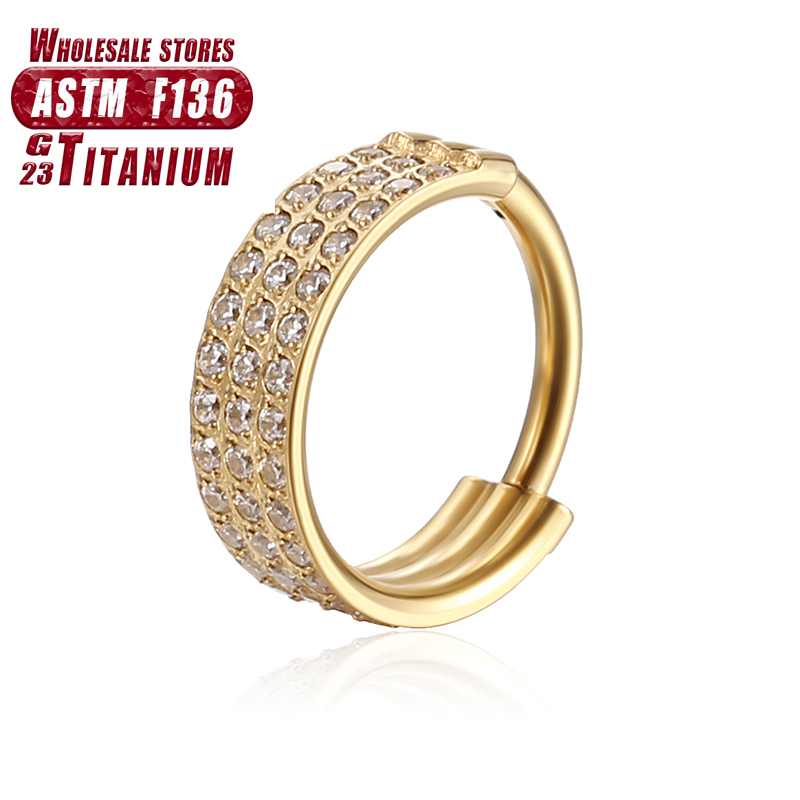 F136 التيتانيوم الأنف الدائري  - مراجعة Septum Clicker Ring وسعره