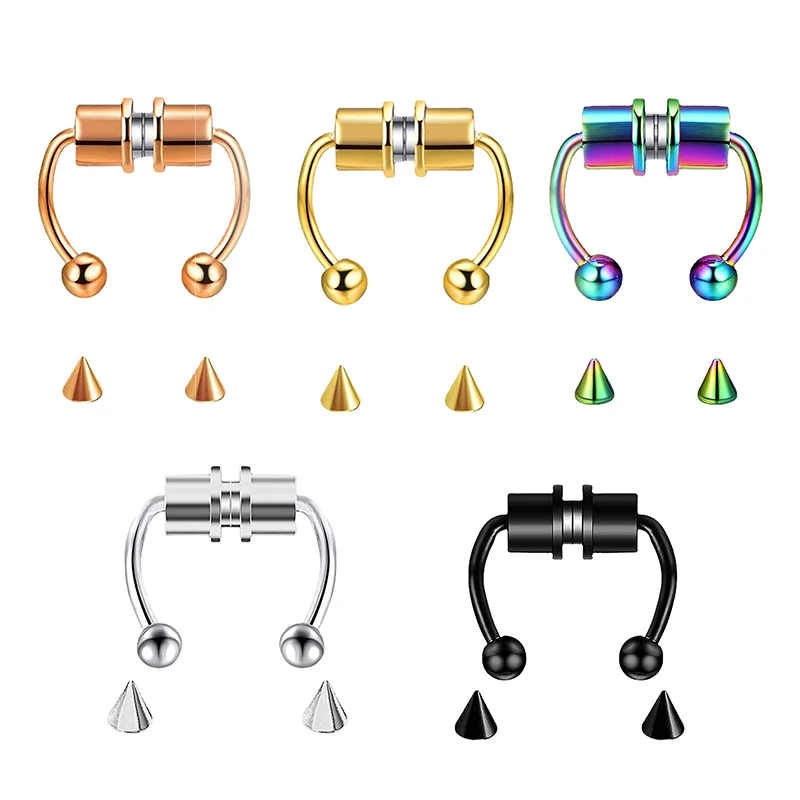 وهمية ثقب الأنف الدائري هوب ال - مراجعة Body Jewelry Hoops وسعره