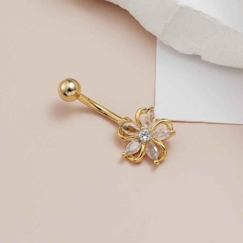 حلقة سرة البطن المتألقة من الف - مراجعة Body Jewelry Hoops وسعره
