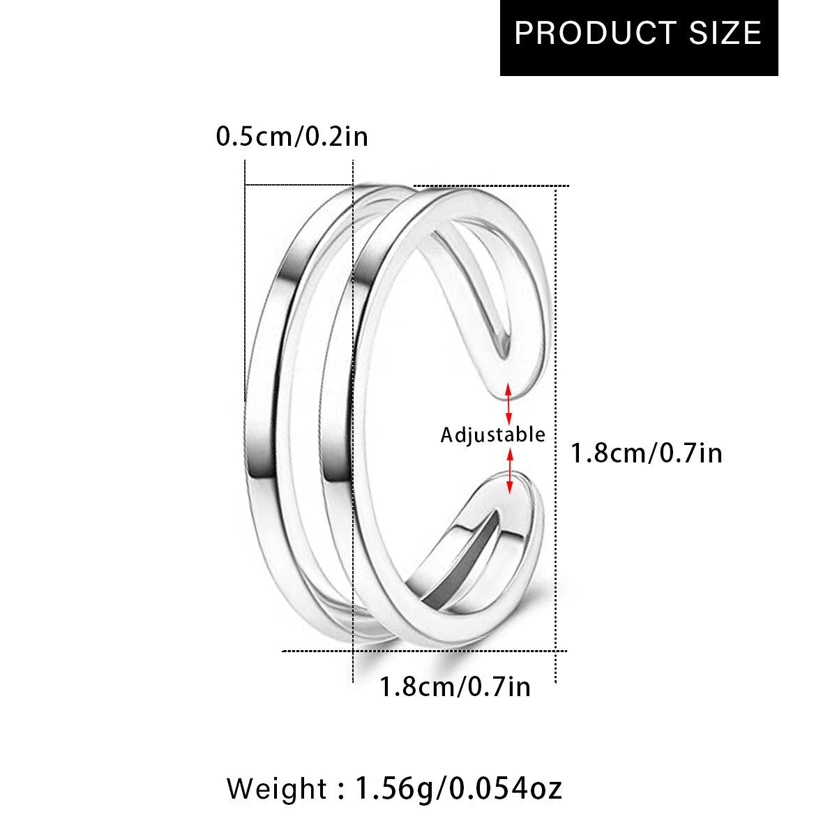 خاتم إصبع قدم مزدوج الطبقات قا - مراجعة Body Jewelry Hoops وسعره