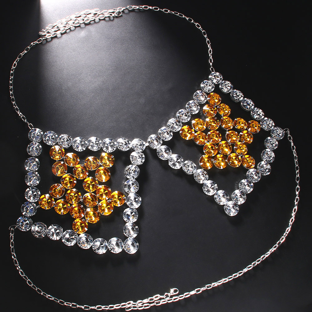 مثير الأصفر الخماسي الصدر سلسل - مراجعة Yellow Body Jewelry وسعره