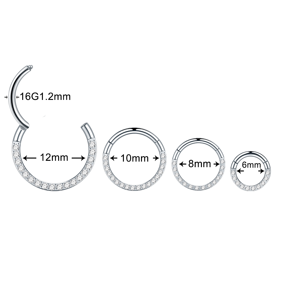 حلقات للأنف من الفولاذ المقاوم - مراجعة Septum Clicker Ring وسعره