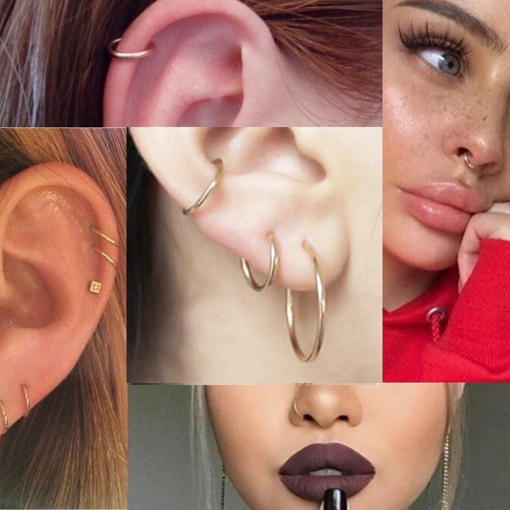 أقراط مرصعة بالجراحة من الفولا - مراجعة Septum Clicker Ring وسعره