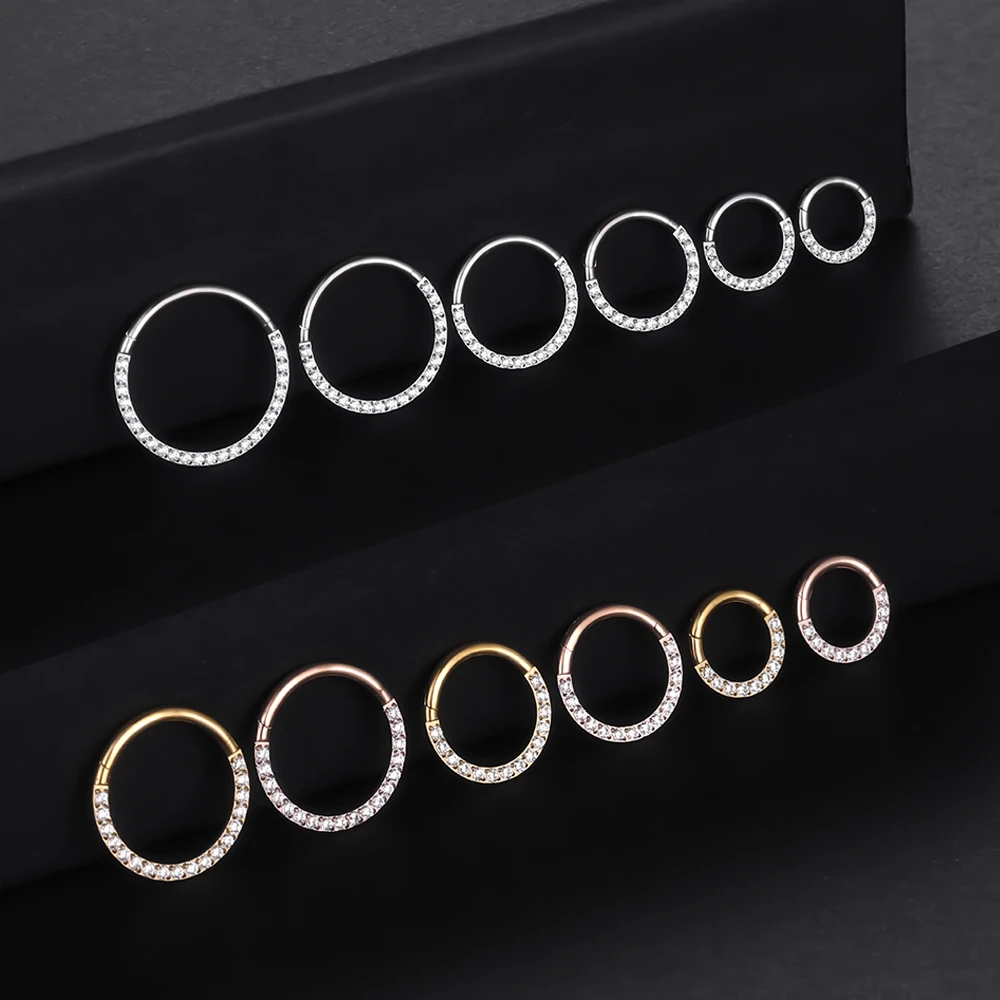 F136 طوق من الخرز المفصلي لثقب - مراجعة Septum Clicker Ring وسعره